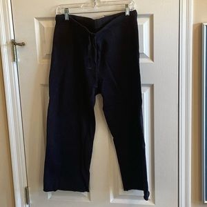 Frank & Eileen Catherine cropped sweatpants in British Royal Navy, size Medium